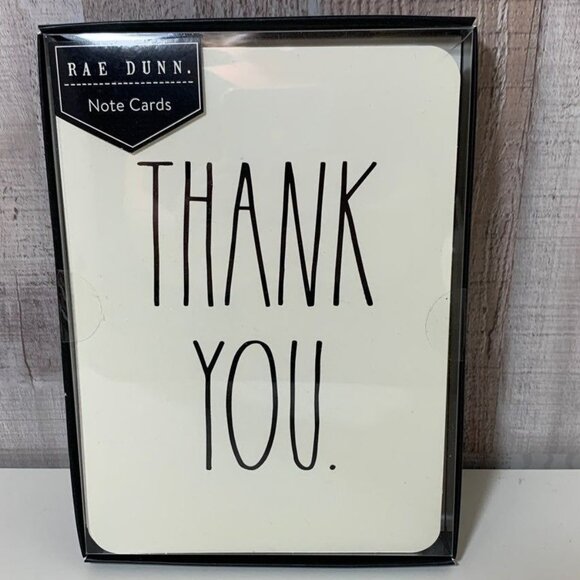 Rae Dunn Thank You Note Cards & Envelopes Set - Picture 1 of 2